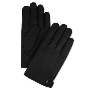 New Calvin Klein Faux-Leather Fleece Lined Gloves